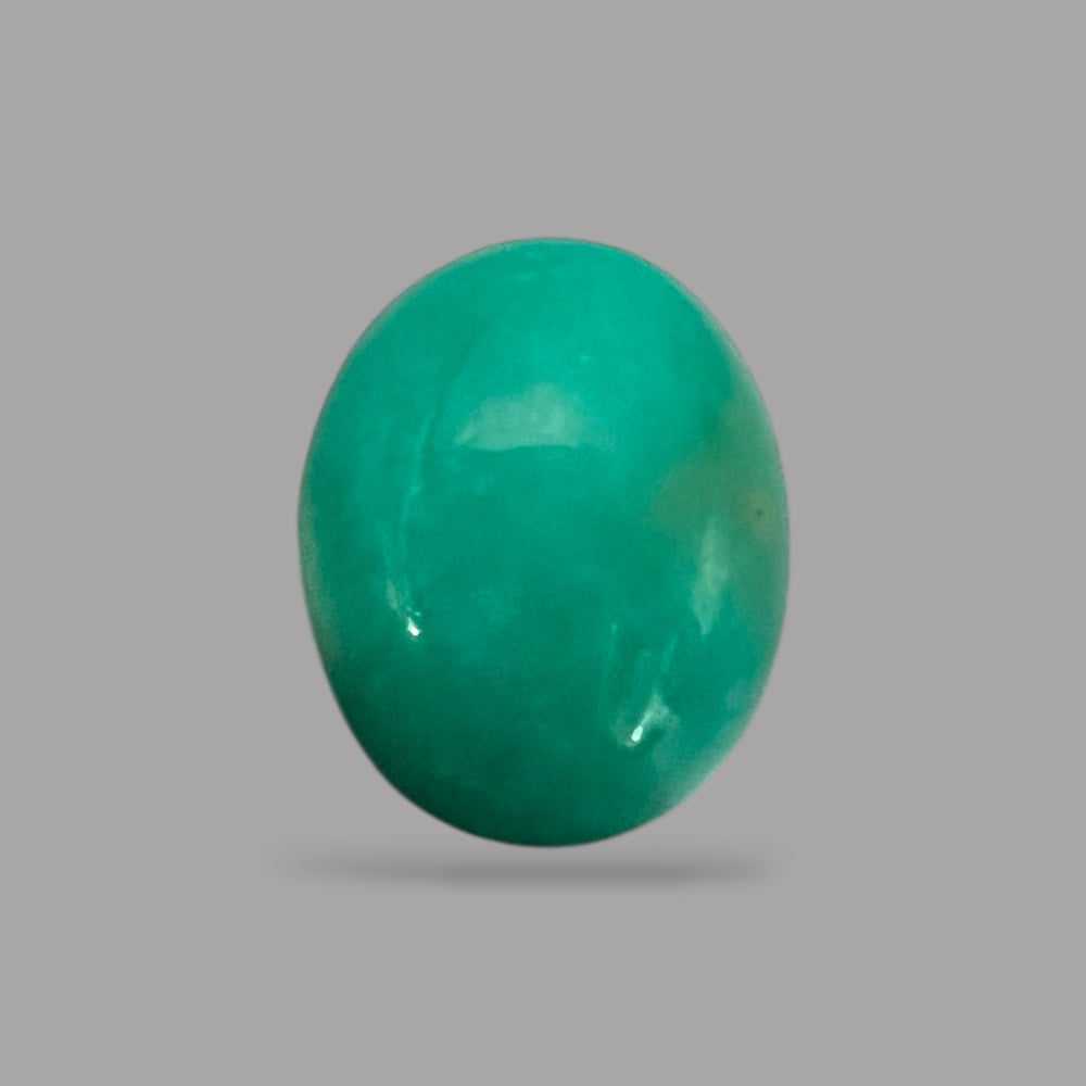 Blue Turquoise Stone 5.05 Carats 12.2 x 9.9 x 6.8 mm in Oval
