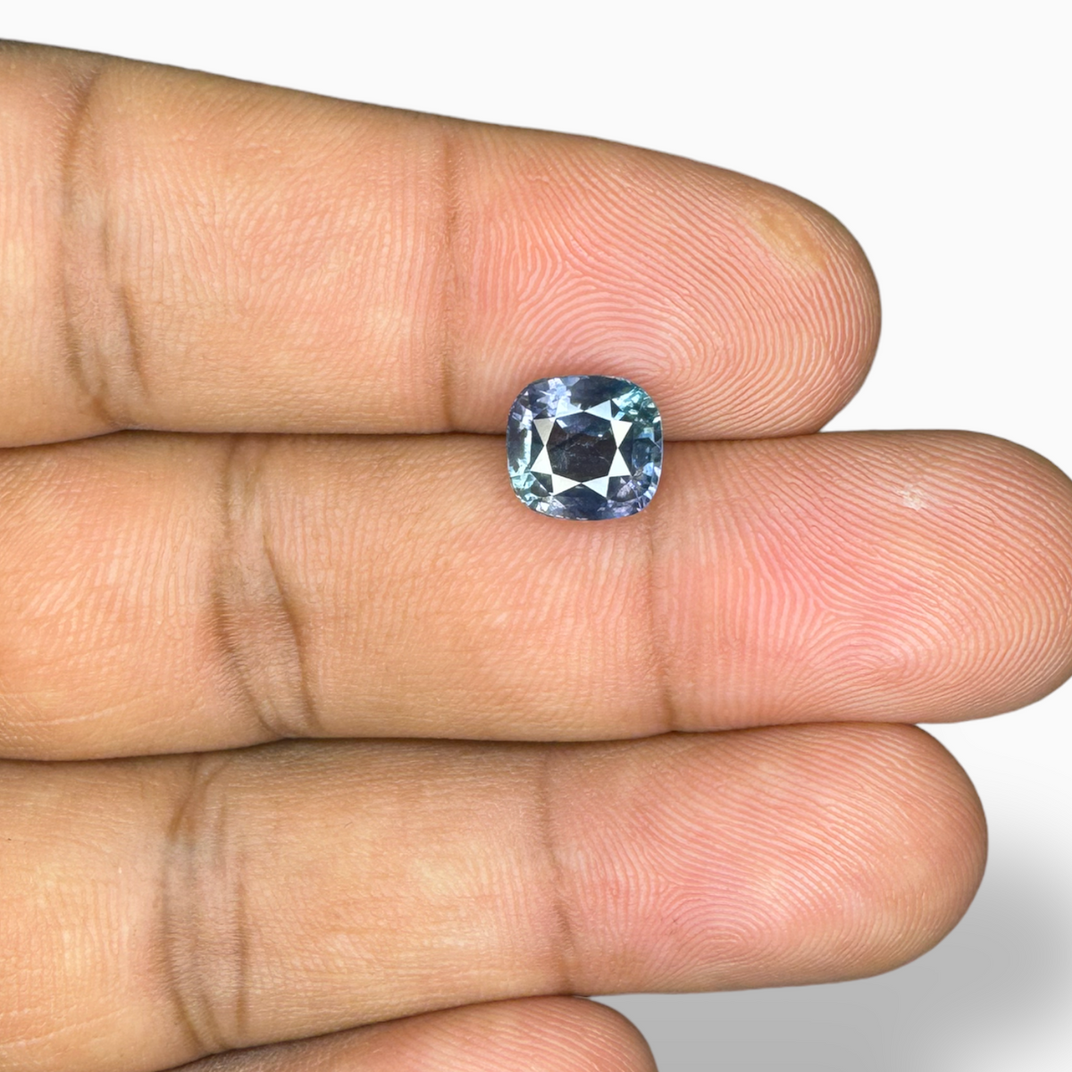 Blue Sapphire: 2.87 Carat Cushion Cut - $600/ct, African Origin