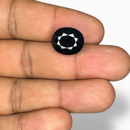 Blue Sapphire: Impressive 9.74 Carat Oval Cut - $190/ct, African Origin