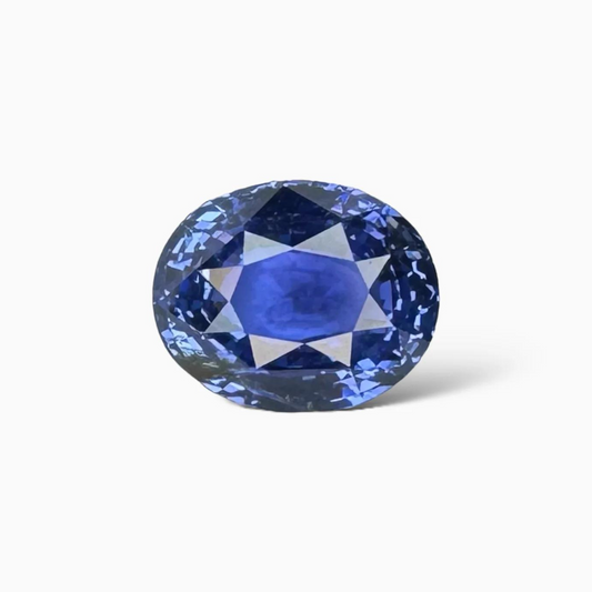 Blue Sapphire Stone 2.02 Carats Oval From Sri Lanka 7.8 x 8.4 x 4.5 mm