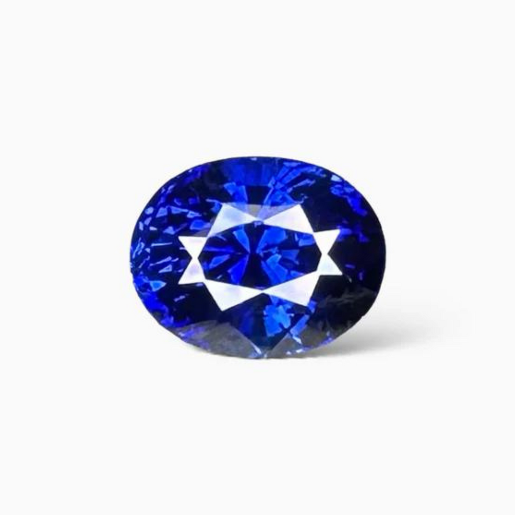 Blue Sapphire Stone 6.18 Carats Oval ShapeSize 12.36 X 9.67 X 6.01mm