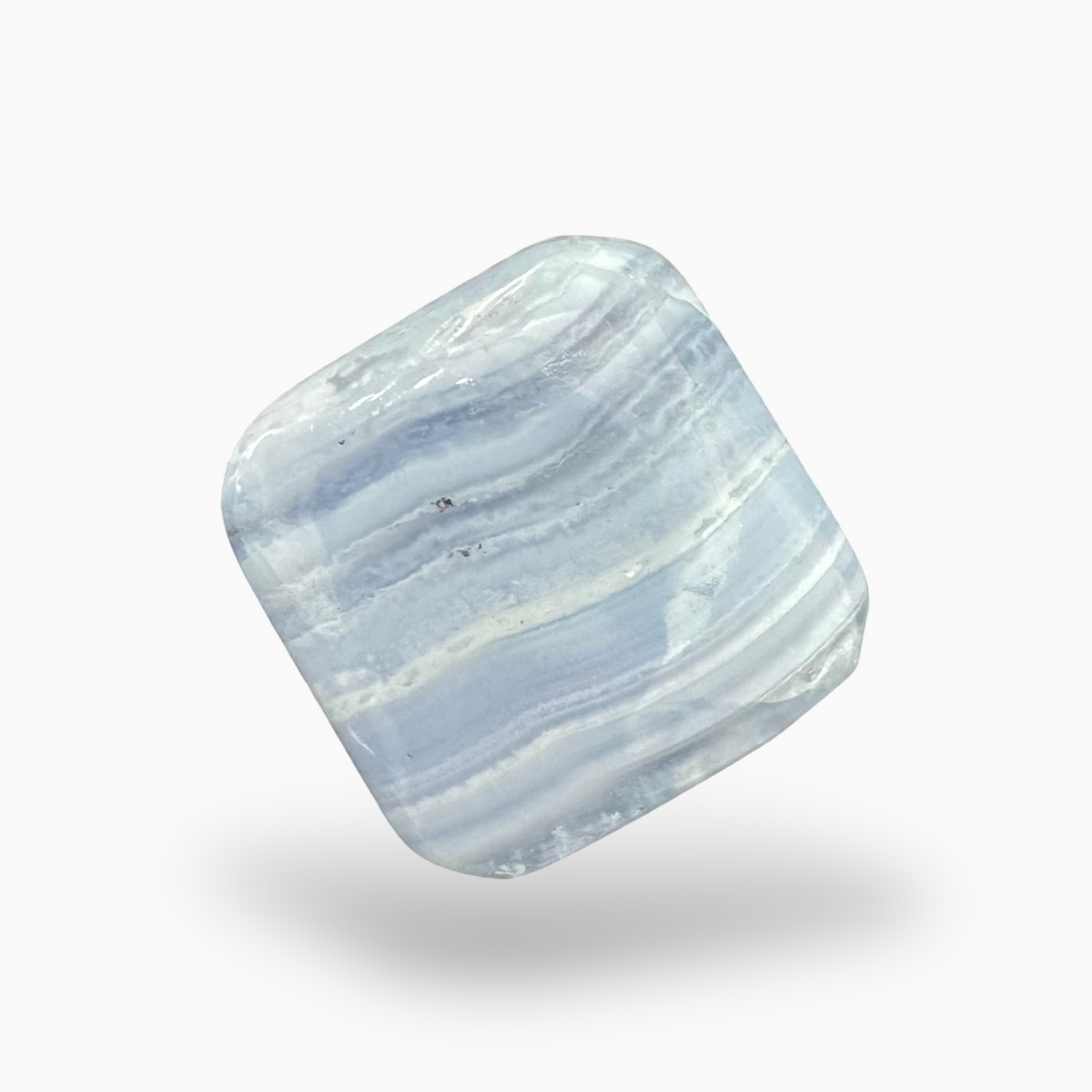 Blue lace Agate (Aqeeq) SkyBlue Color Cushion Caochon Shape 34.3  Carats Size 20X20mm