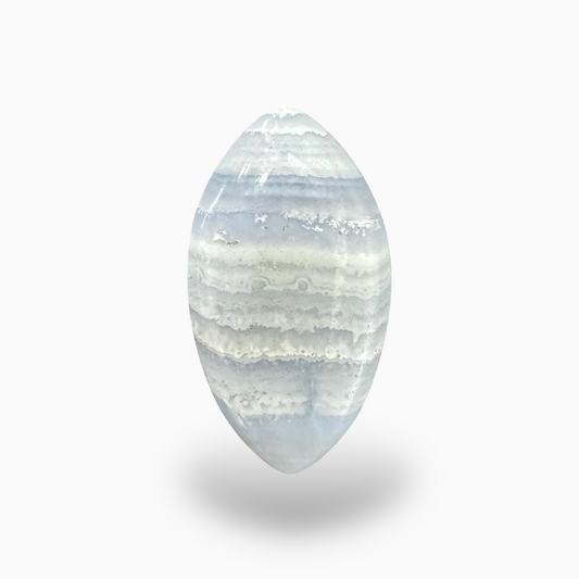 Blue lace Agate (Aqeeq) SkyBlue Color Marquise Caochon Shape 15.77 Carats Size 24X14mm