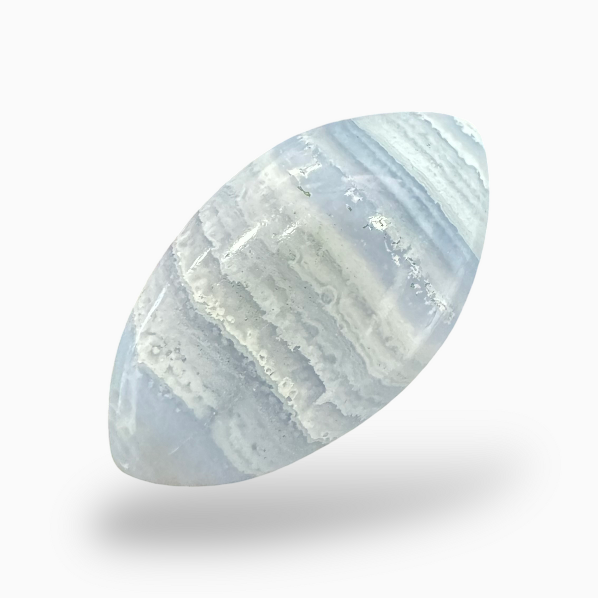 Blue lace Agate (Aqeeq) SkyBlue Color Marquise Caochon Shape 15.77 Carats Size 24X14mm