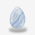 Blue lace Agate (Aqeeq) SkyBlue Color Pear Caochon Shape 25.8 Carats Size 21X15.5mm