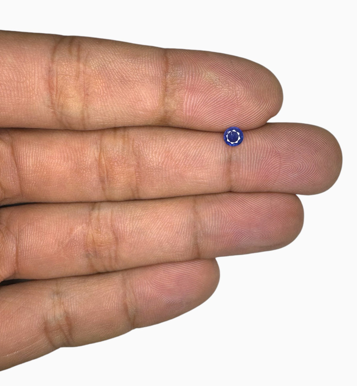 Natural Blue Sapphire Precious Stone 0.28 Carats Round Shape 4.2x4.2mm