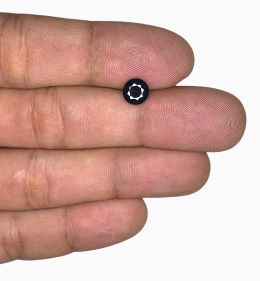 Natural Blue Sapphire Stone 1.79 Carats Round Shape 6.7x6.7mm