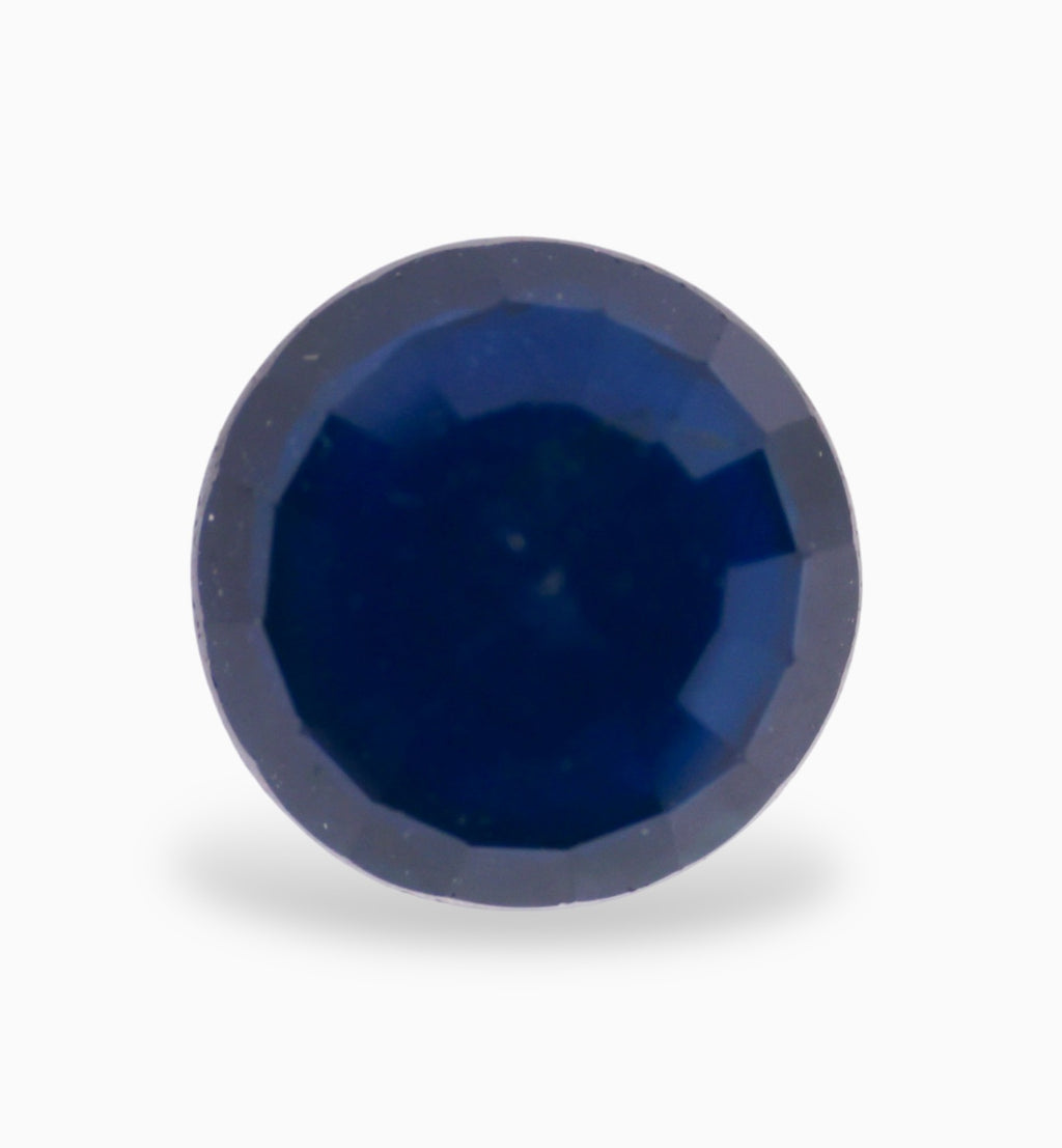 Natural Blue Sapphire Stone 1.81 Carats Round Shape 6.8x6.8mm