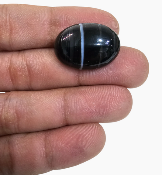 Botswana Agate Stone (Aqeeq) 25.35 Carats 25x18mm