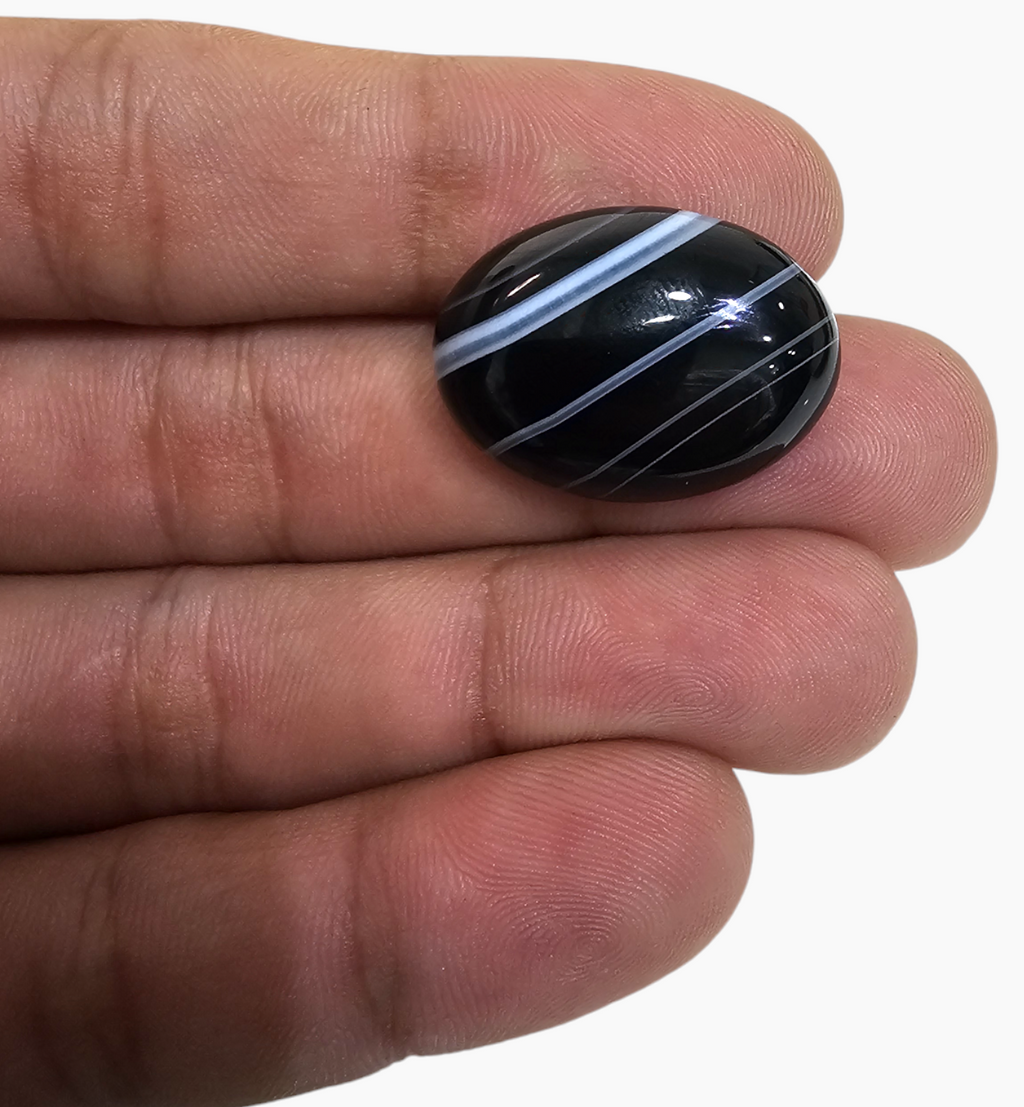 Botswana Agate Stone (Aqeeq) 26.15 Carats 24.7x18.2mm