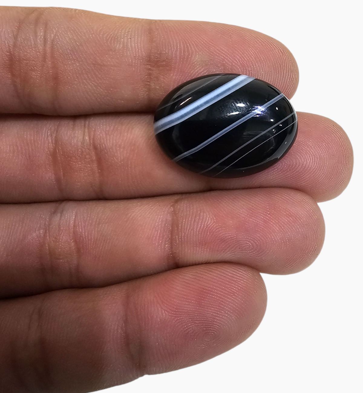 Botswana Agate Stone (Aqeeq) 26.15 Carats 24.7x18.2mm