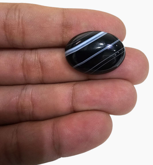 Botswana Agate Stone (Aqeeq) 26.15 Carats 24.7x18.2mm