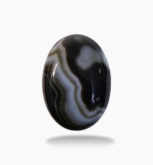 Botswana Agate Stone (Aqeeq) 21.48 Carats 26.5x18.5mm