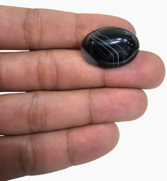 Botswana Agate Stone (Aqeeq) 25.24 Carats 25.5x18mm