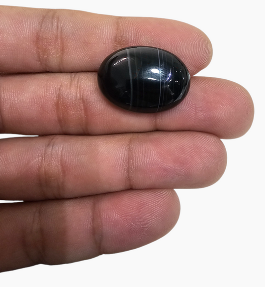 Botswana Agate Stone (Aqeeq) 26.85 Carats 25.5x18.5mm