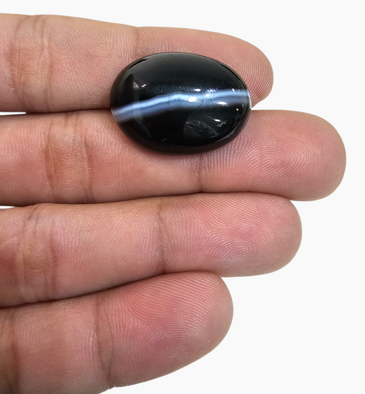 Botswana Agate Stone (Aqeeq) 28.65 Carats 25.5x19mm