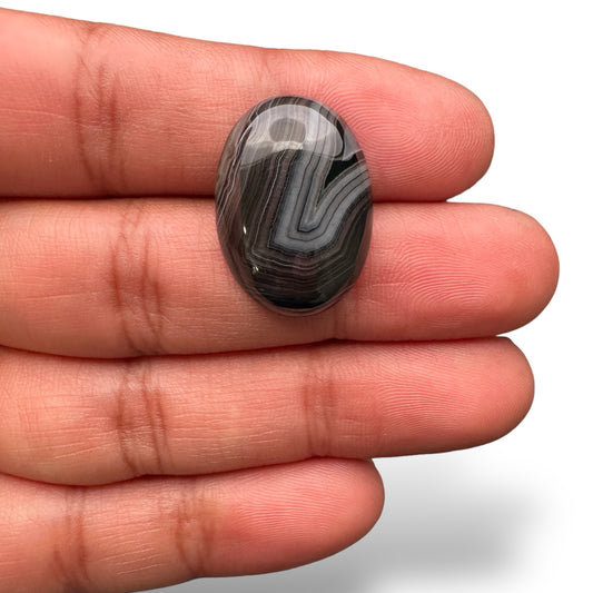 Botswana Agate Stone (Aqeeq) 20 Carats 24.50x17.50 mm