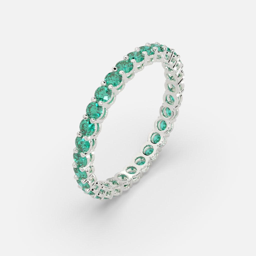 Budur Emerald Ring Silver