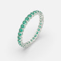 Budur Emerald Ring Silver