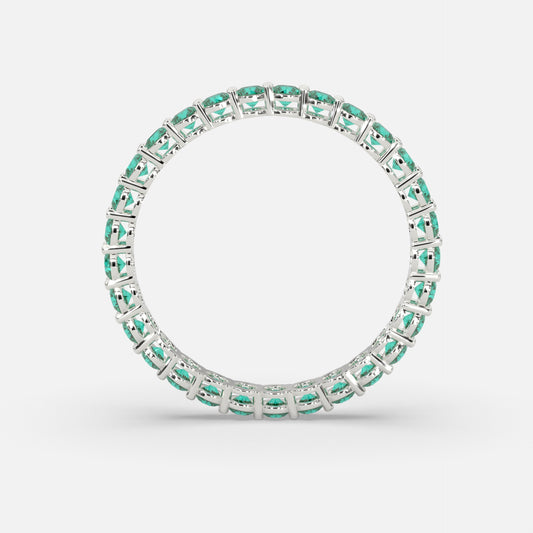 Budur Emerald Ring Silver