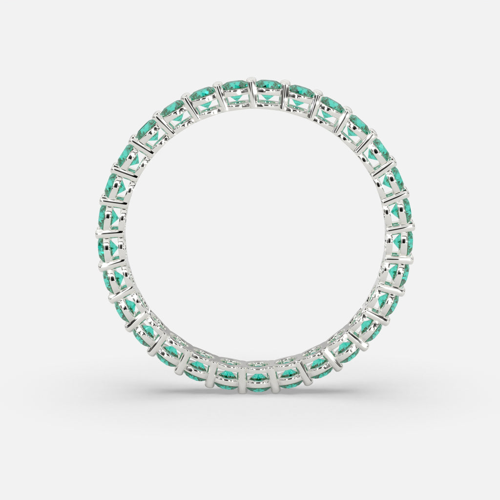 Budur Emerald Ring Silver
