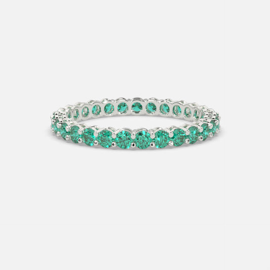 Budur Emerald Ring Silver