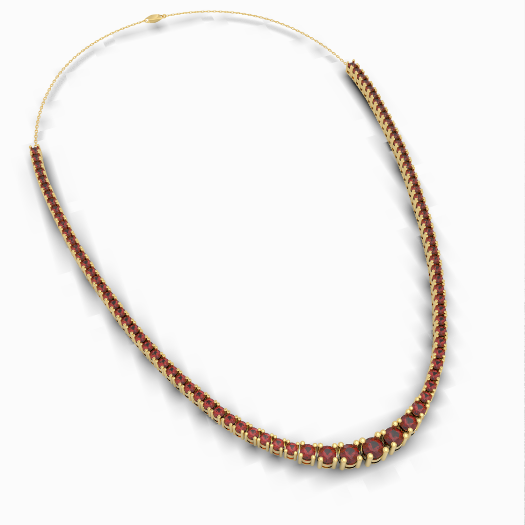 Burmese Ruby Necklace - Dominika