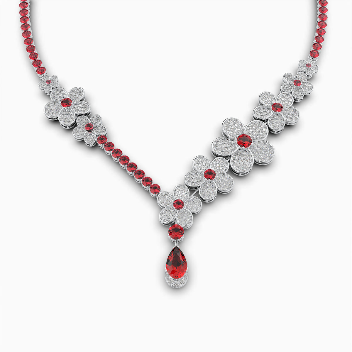 Burmese Ruby Necklace - Irinushka