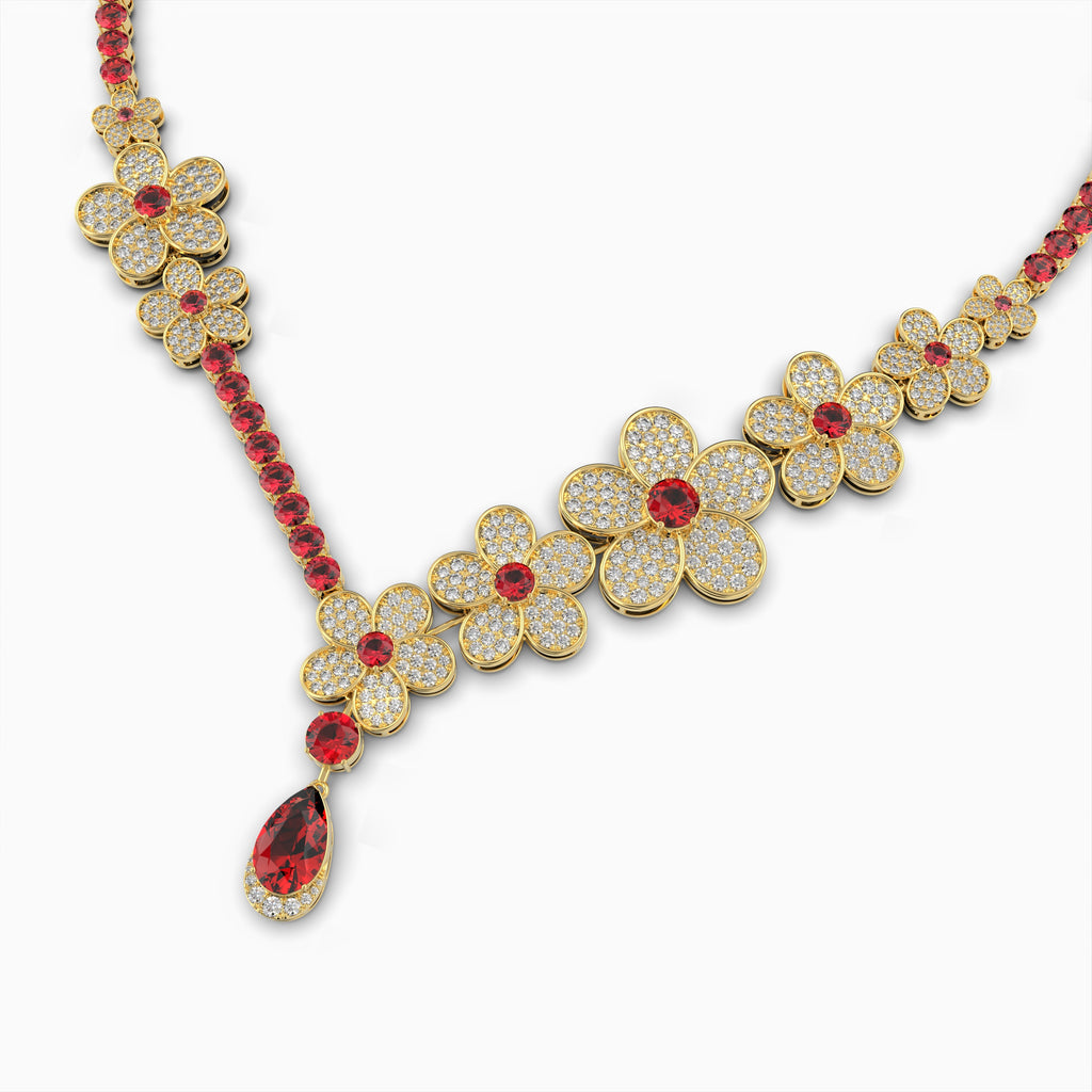 Burmese Ruby Necklace - Irinushka