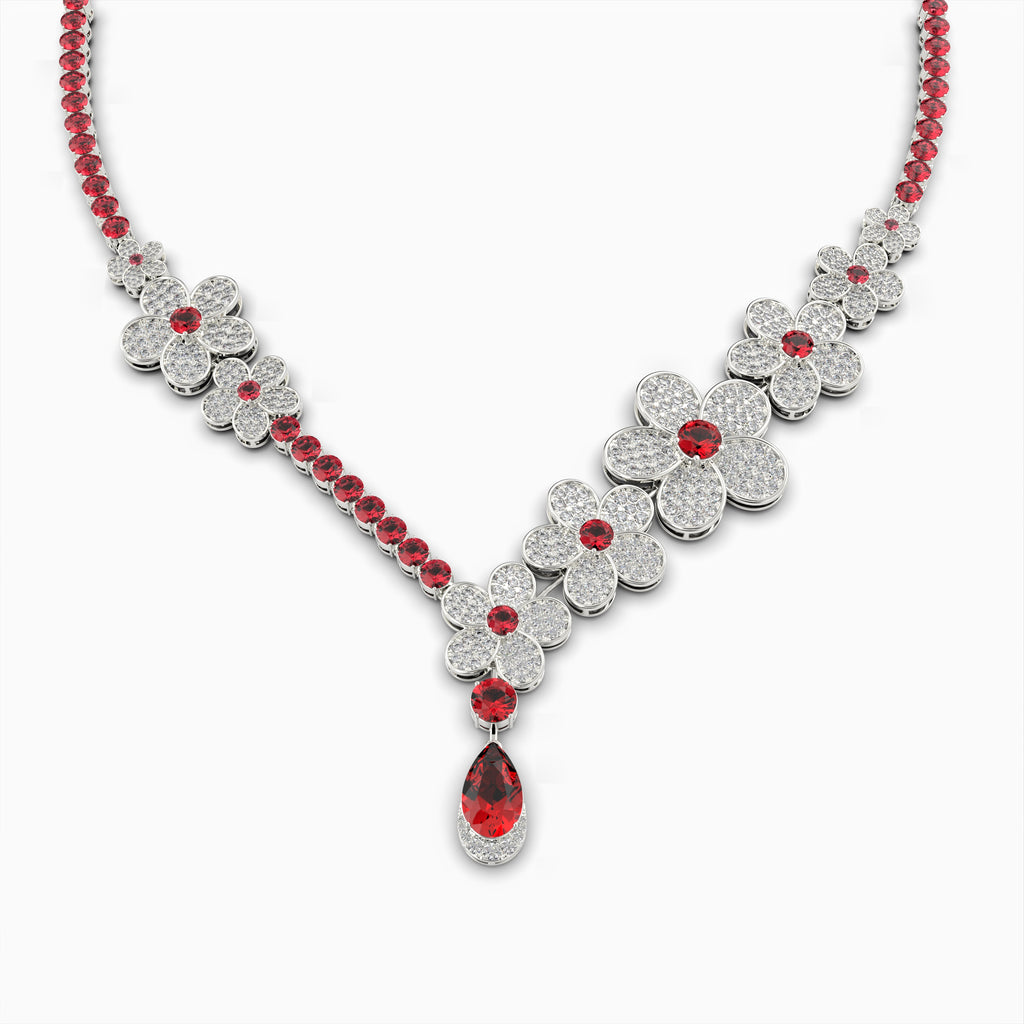 Burmese Ruby Necklace - Irinushka
