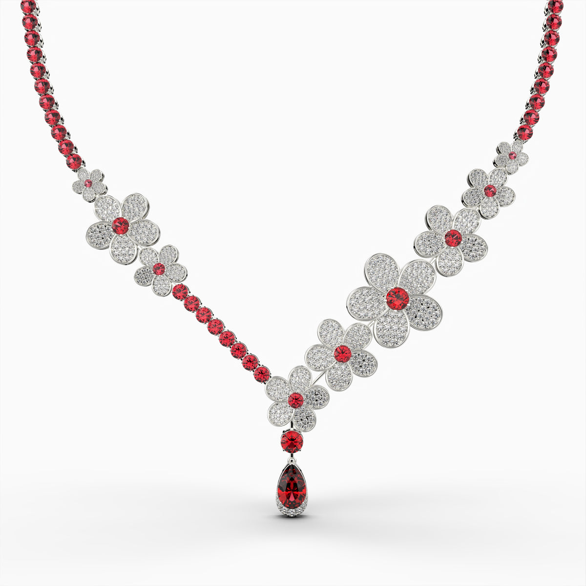 Burmese Ruby Necklace - Irinushka