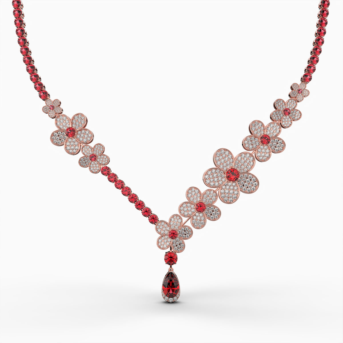Burmese Ruby Necklace - Irinushka