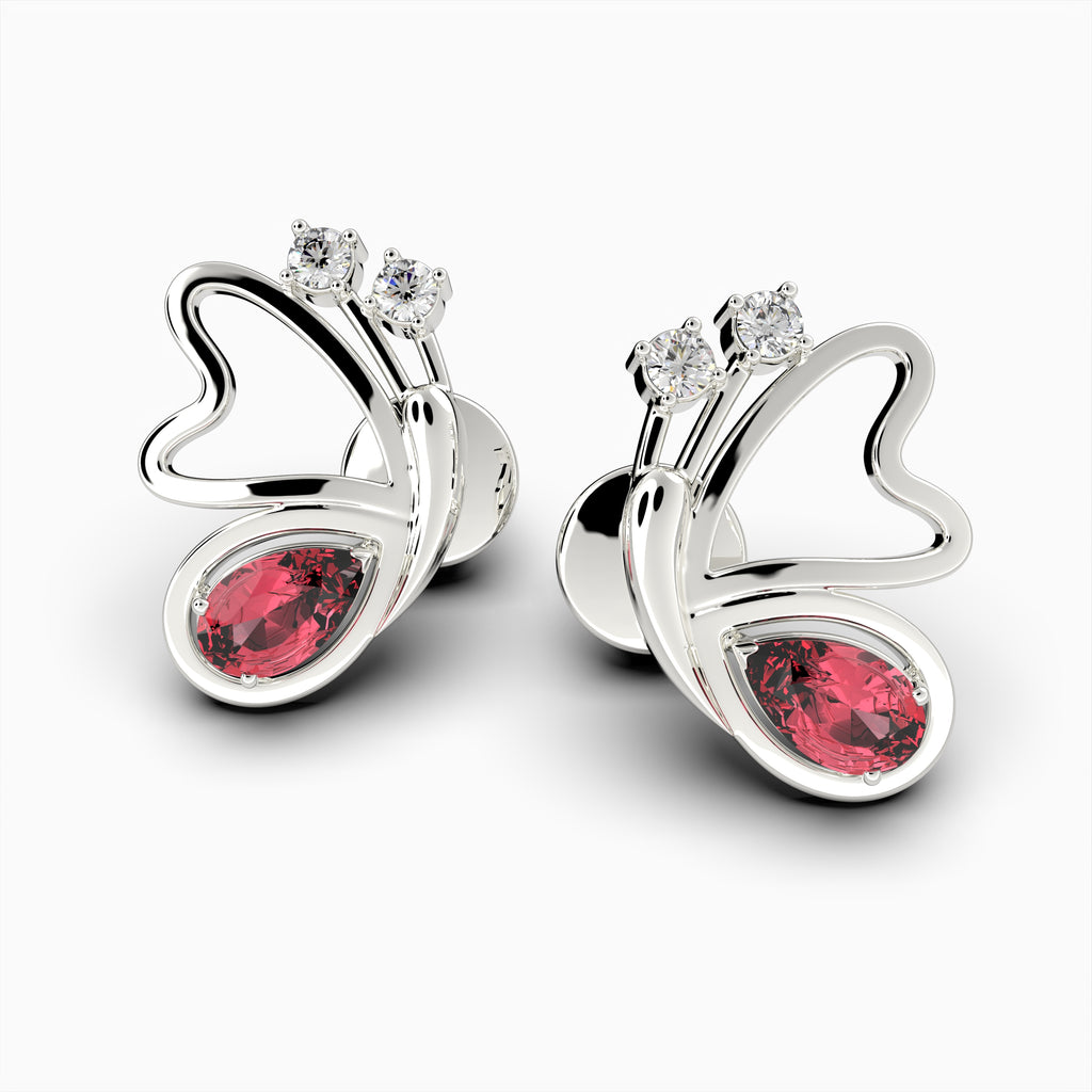 Mozambique Ruby Earrings - Izolda