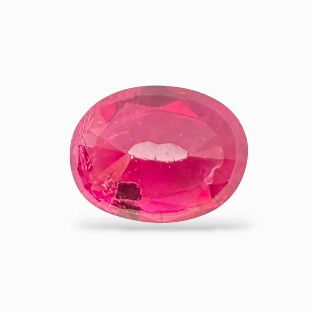 Burmise Ruby 1.84 Carats Oval Cut 8.54 x 6.49 x 3.69 mm Certified By IDL