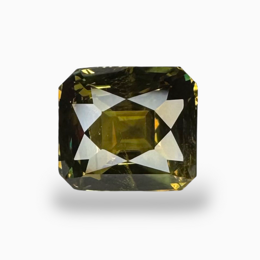 Alexandrite Stone Emerald Cut 5.03 Carats 10x9 mm  Colour Change