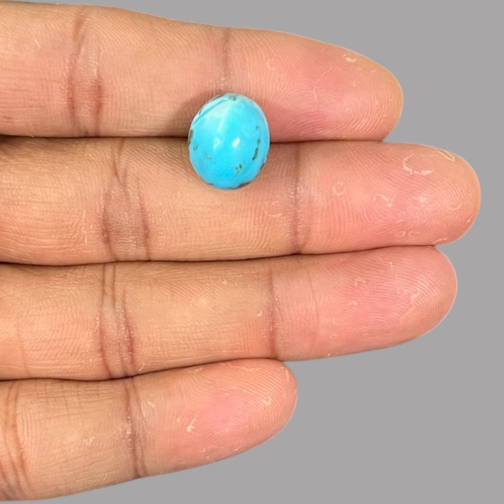 Buy Firoza 10.82 Carats 14.2 x 11.7 x 9.5 mm in Oval