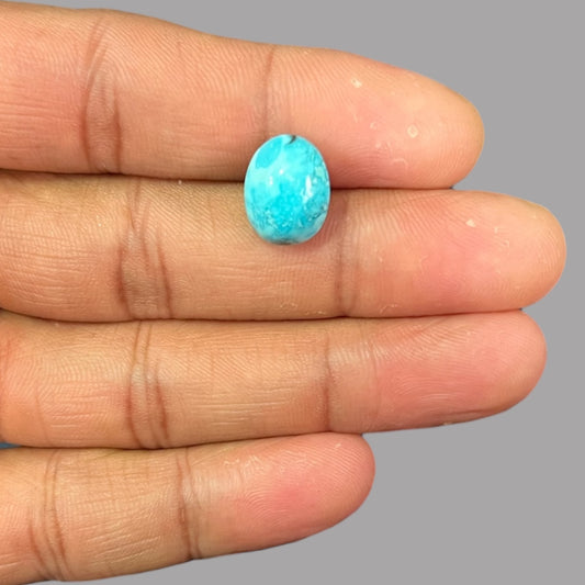 Buy Firoza 6.53 Carats 13.4 x 10.5 x 6.4 mm in Oval