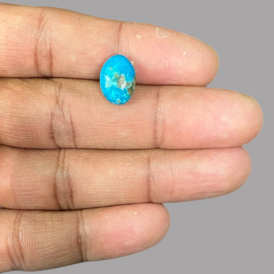 Buy Firoza Stone 3.80 Carats 13 x 9.3 x 4.3 mm in Oval