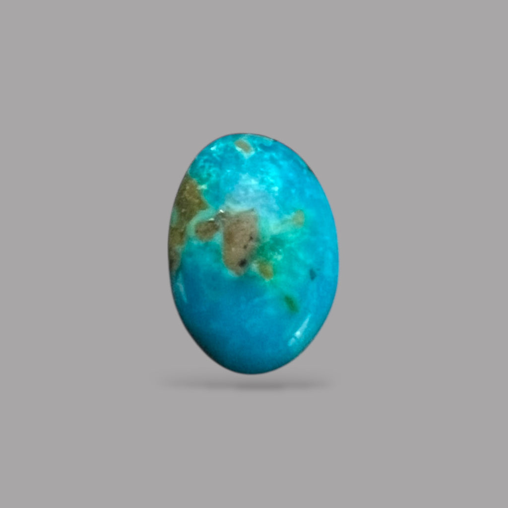Buy Firoza Stone 3.80 Carats 13 x 9.3 x 4.3 mm in Oval