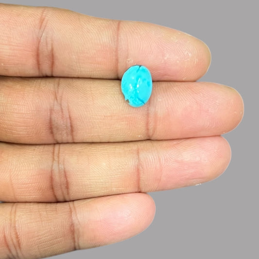 Buy Firoza Stone 4.09 Carats 11.8 x 8.7 x 5.5 mm in Oval