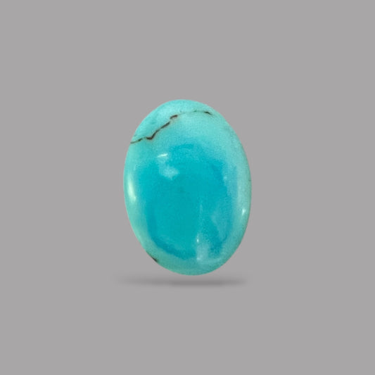 Buy Firoza Stone 4.34 Carats 17.5 x 12.8 x 3.9 mm in Oval