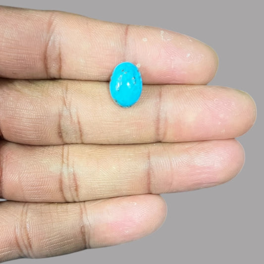 Buy Firoza Stone Online 4.16 Carats 12.5 x 8.9 x 5.1 mm in Oval