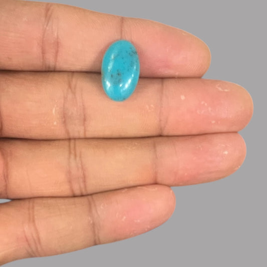 Buy Firoza Stone Online 5.47 Carats 17.5 x 10.7 x 5.3 mm in Oval