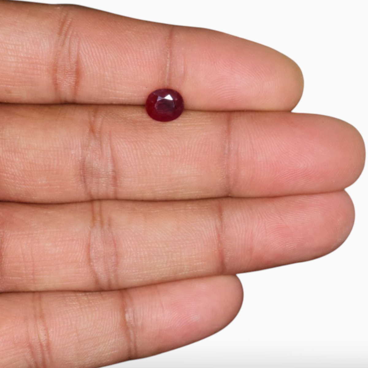Buy Genuine Manik Gemstone In Oval Shape 2.03 Carats 7.6x6.6mm Size