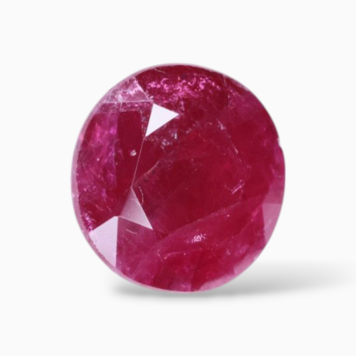 Buy Genuine Ruby Stone In Round Shape 1.24 Carats 6.5mm Size