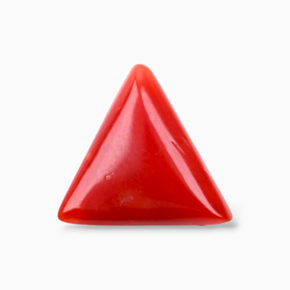 Buy Italian Red Coral Stone For Sale 3.57 Carats Triangle Shape Size 11.1mm