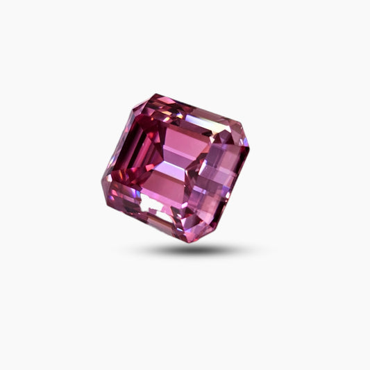 Loose Pink Moissanite Diamond Stone 6.79 Carats in 11 by 12 MM