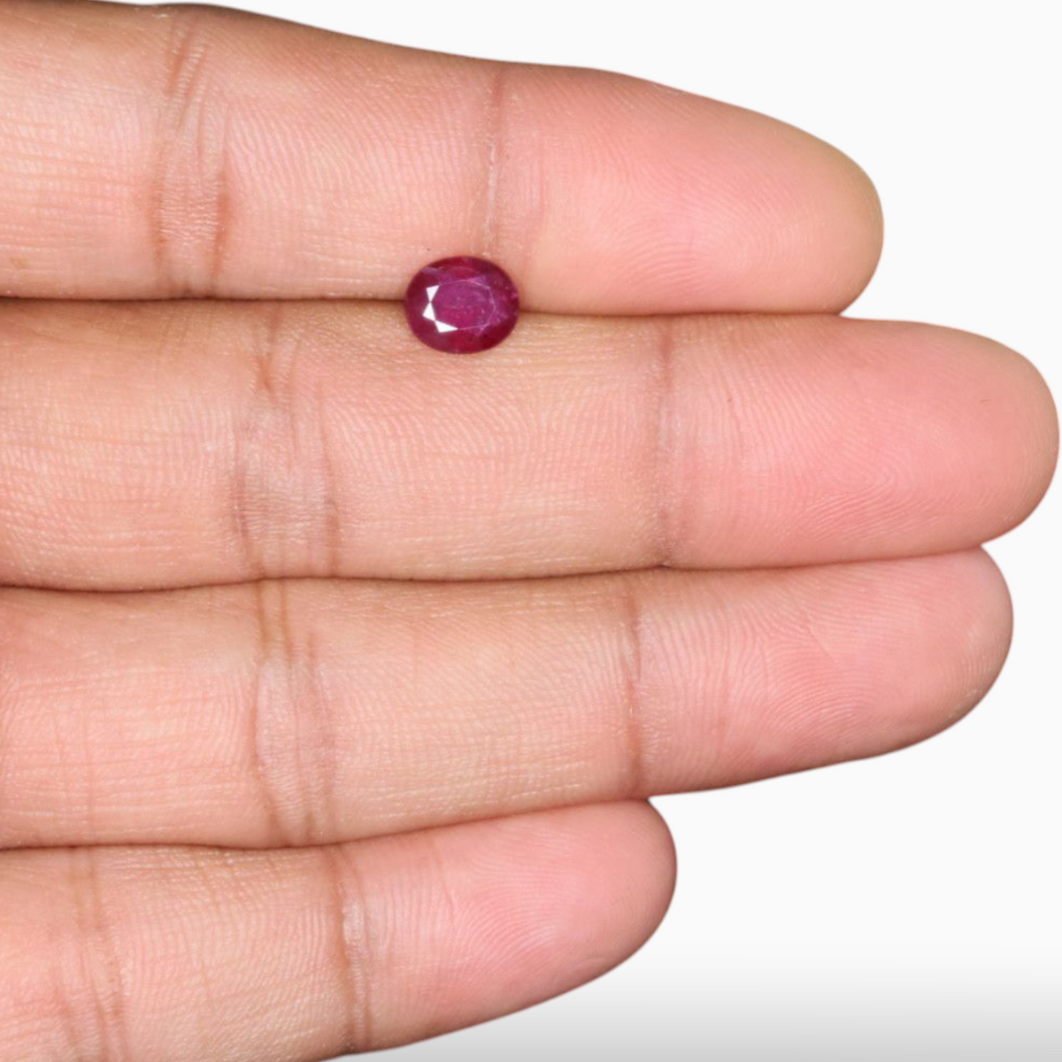 Buy Manik Gemstone In Oval Shape 1.66 Carats 7.7x6.5mm Size
