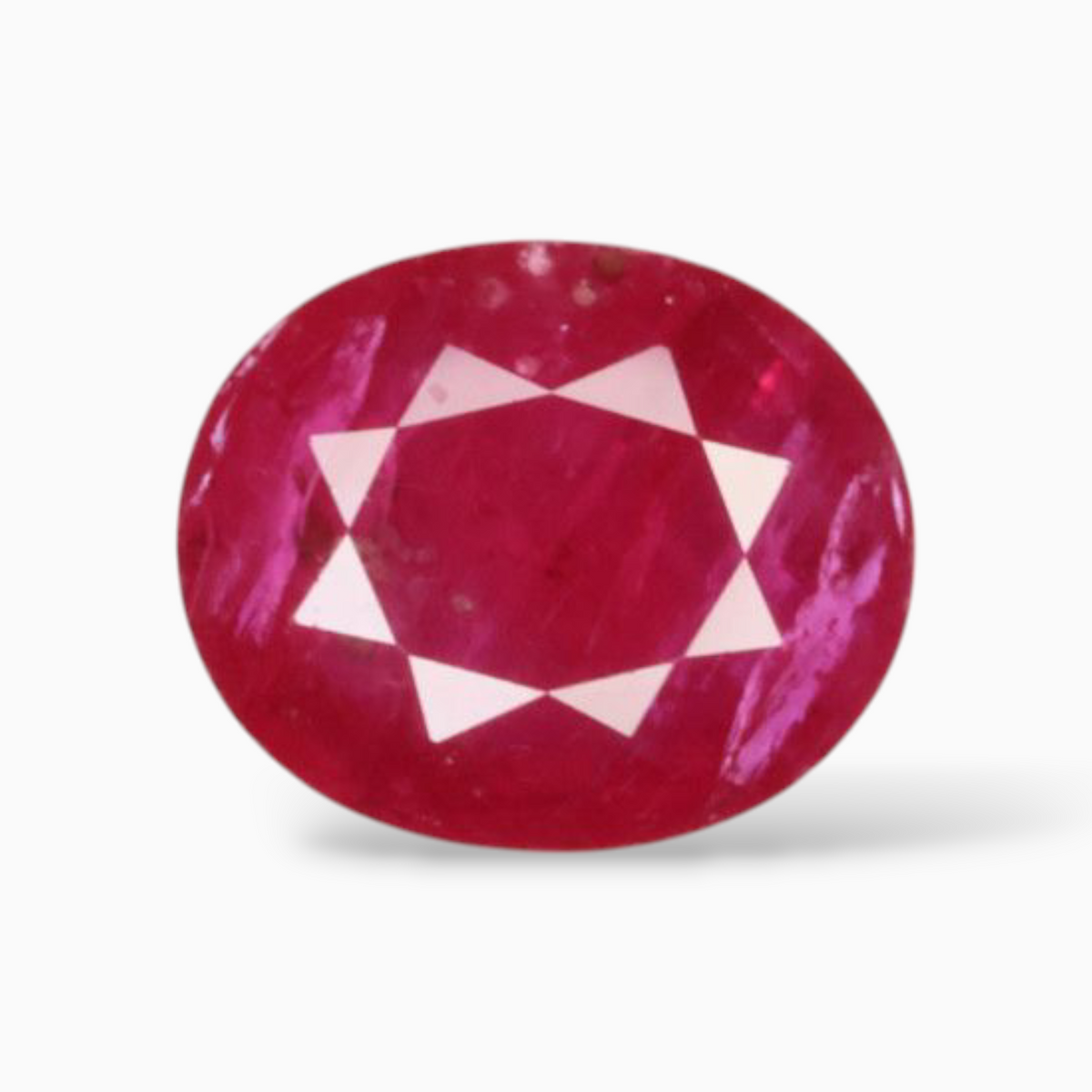 Buy Manik Ruby Gemstone In Oval Shape 3.17 Carats 10.2x8.5mm Size