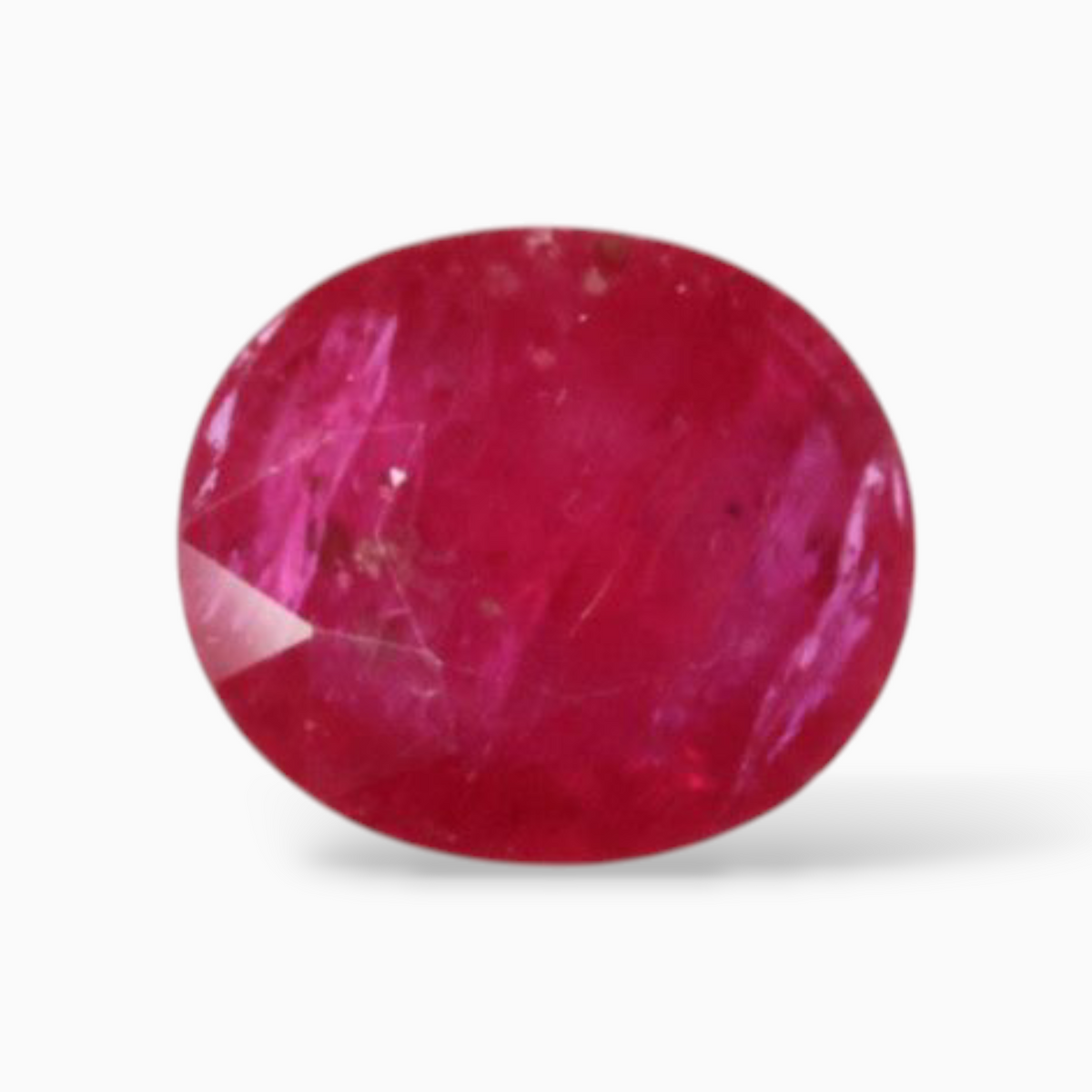 Buy Manik Ruby Gemstone In Oval Shape 3.17 Carats 10.2x8.5mm Size